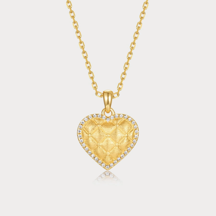 Casual Day Stunning Style Gold Heart Necklace