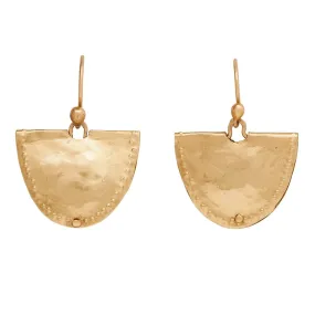 Textured Feature Mevia Earrings In Bronze