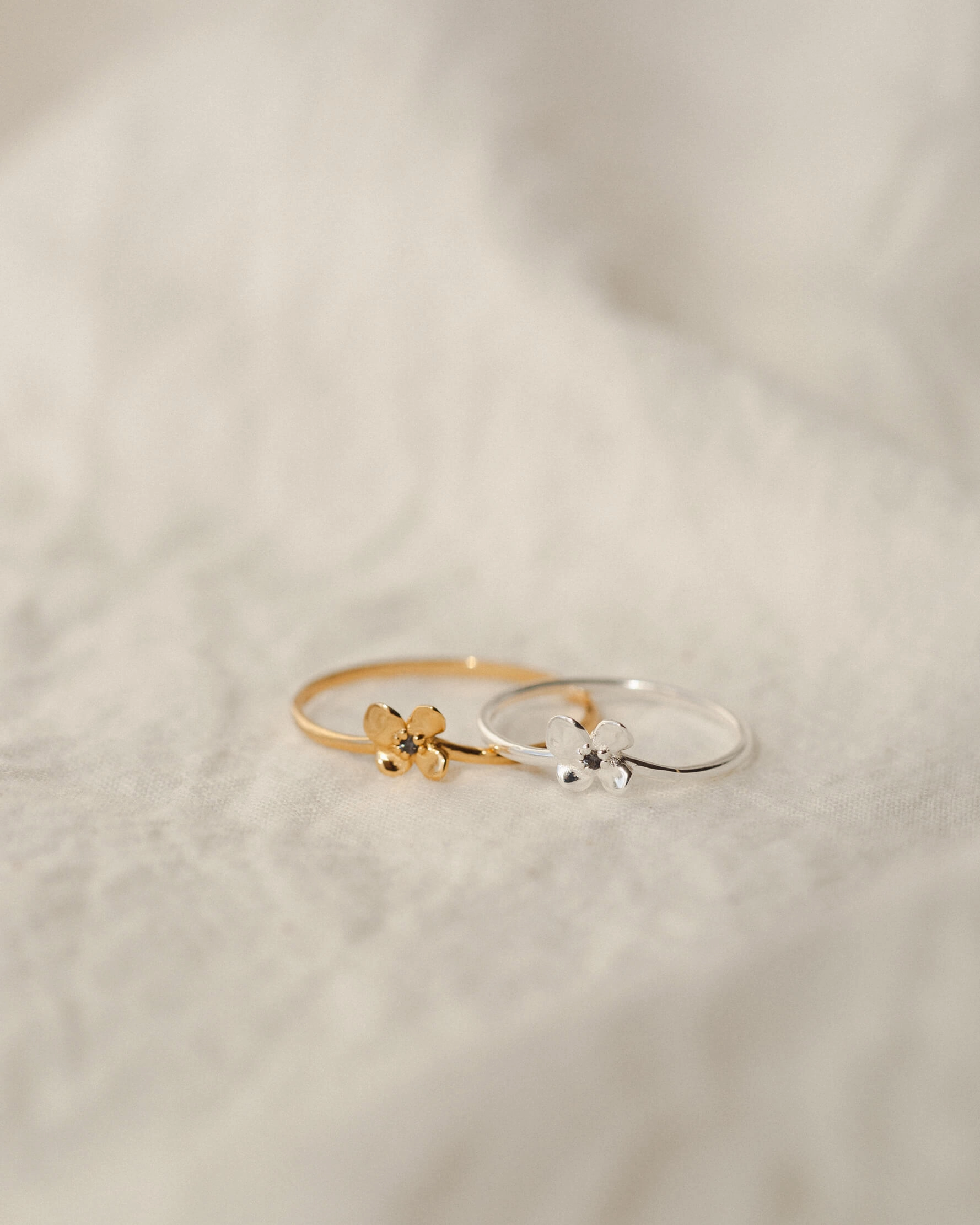 Midnight Blossom Ring Pure Detail