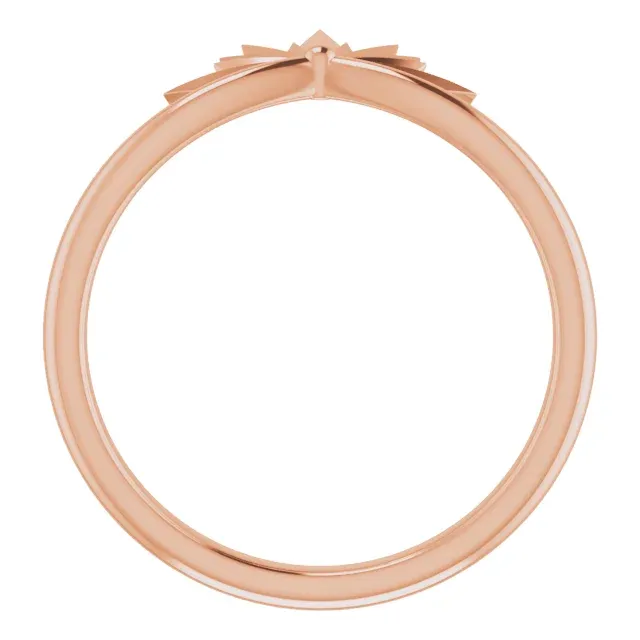 Timeless Appeal Luxury product 14K Rose Starburst Ring