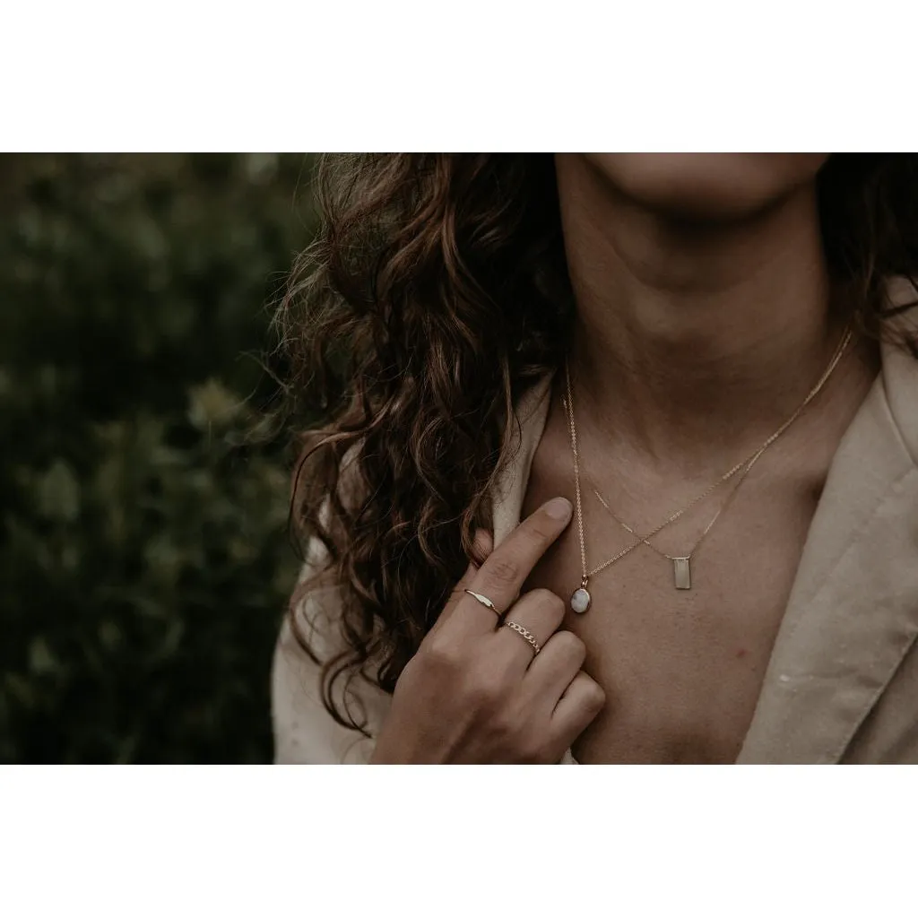 Mini Signet Ring Minimalist Charm Chic Gem