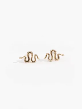 Mini Snake Studs Mixed Metals