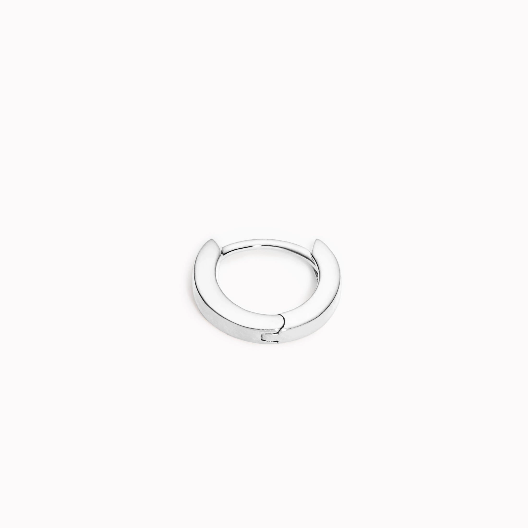 Mini Hoop Earring Silver Occasion Accent Opulent Design