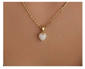 Beautiful 1 Carat Heart Shape Opal Solitaire Pendant Necklace in 18k Yellow Gold over Silver Group Piece Daily Detail