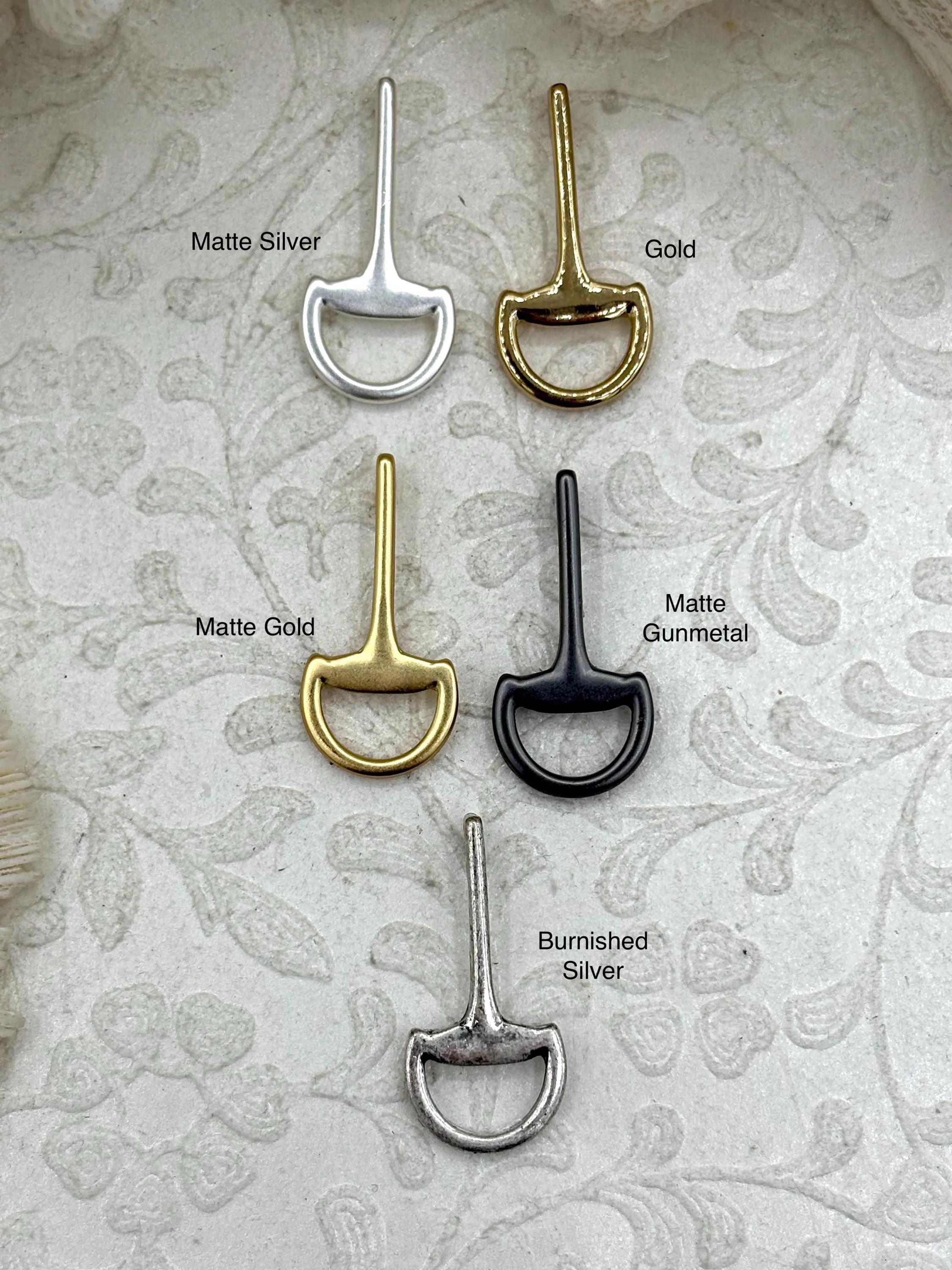 For Culture Equestrian Snaffle Bit Pendant High Quality Equestrian Pendant, Zinc Alloy Bit Charm, Equestrian Charm Horse Jewelry, 6 Finishes, Fast Ship.