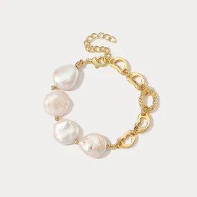 Trendy Accessories Pearl Hollow Chain Bracelet