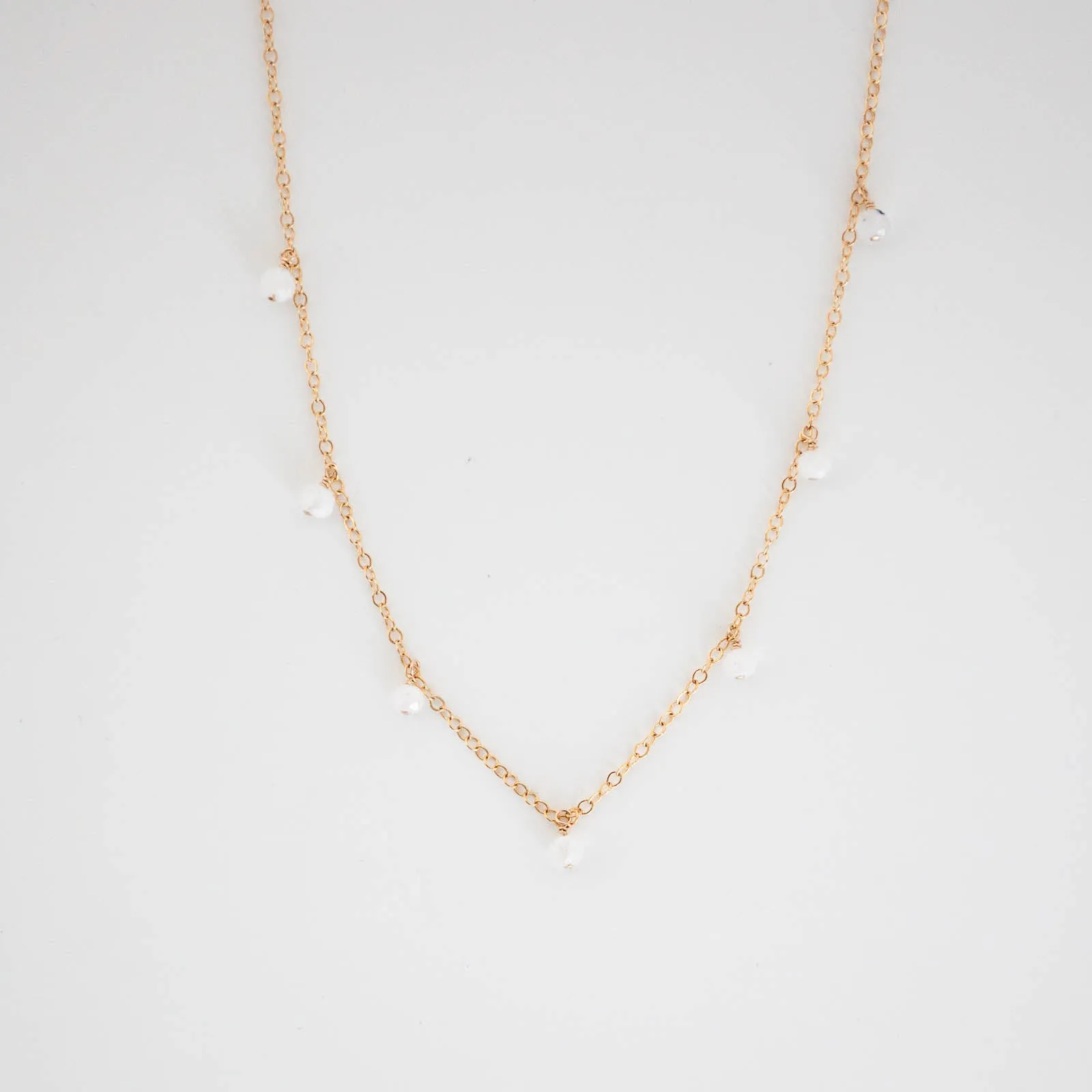 Moonstone Stardust Necklace Comfortable item