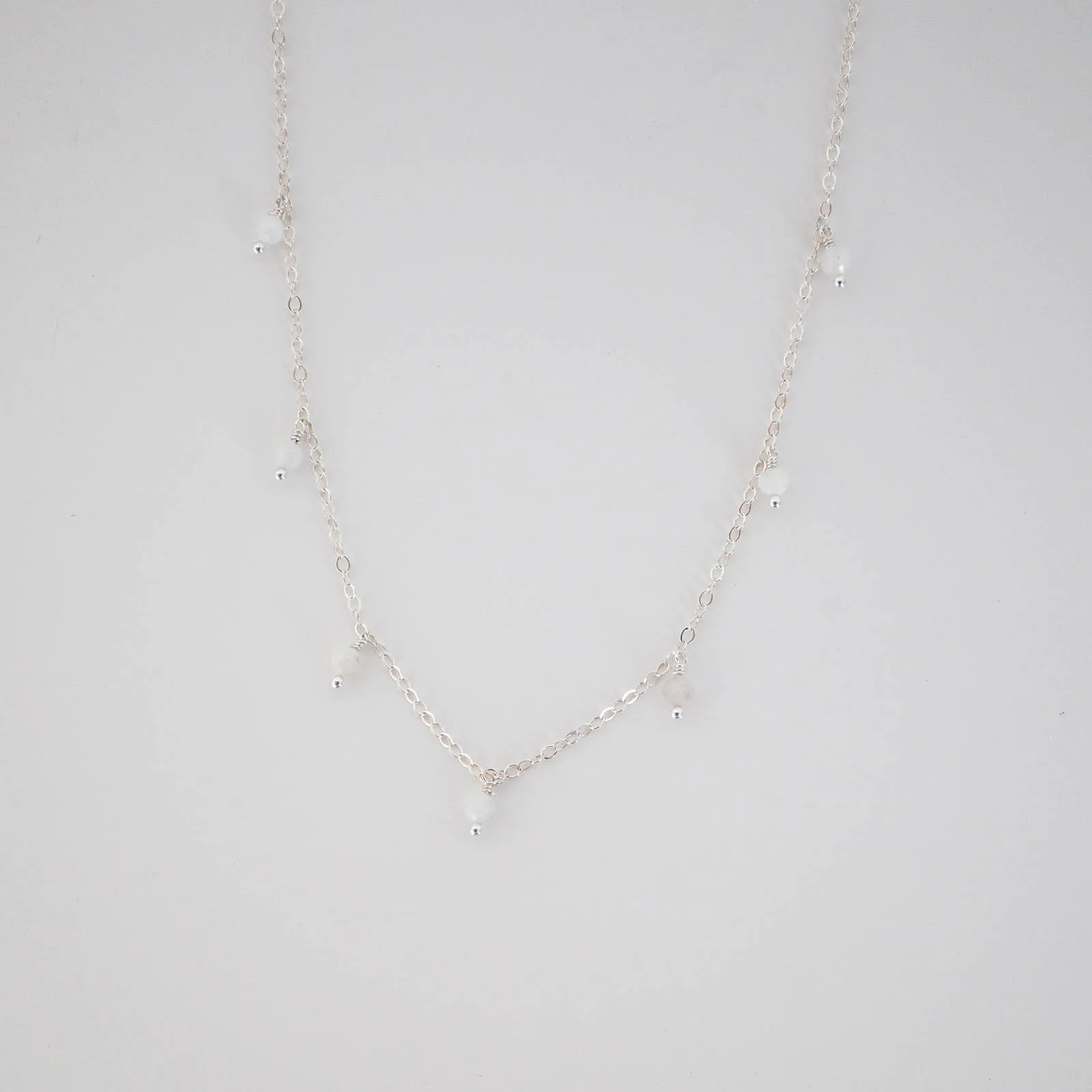 Youthful Energy Community Piece Moonstone Stardust Necklace