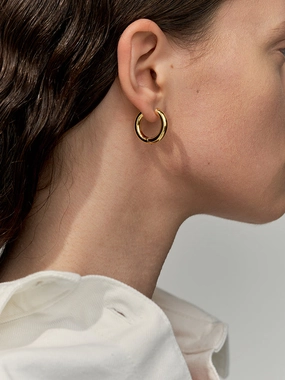 Romantic Gift Style Match Minimalist Essentials Mini Thick Hoop