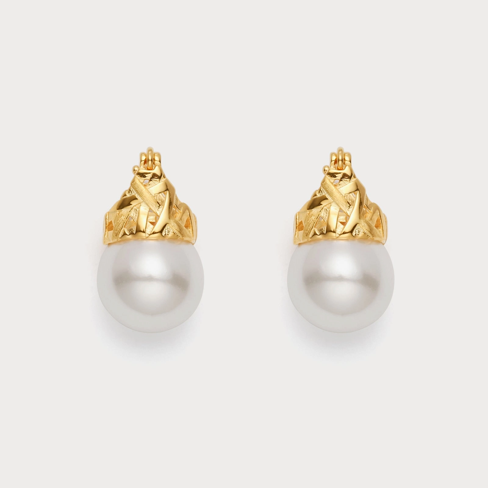 Gold Pearl Earrings Exclusive Style