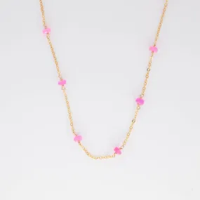 Pink Opal Classic Necklace Weekend Accessory
