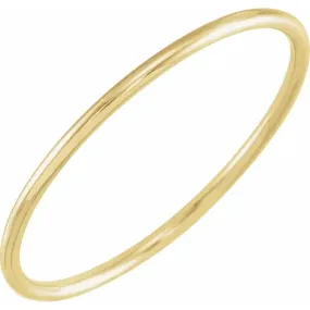 14K Yellow Stackable Ring Size 7 Chic Symbol Traditional Trinket