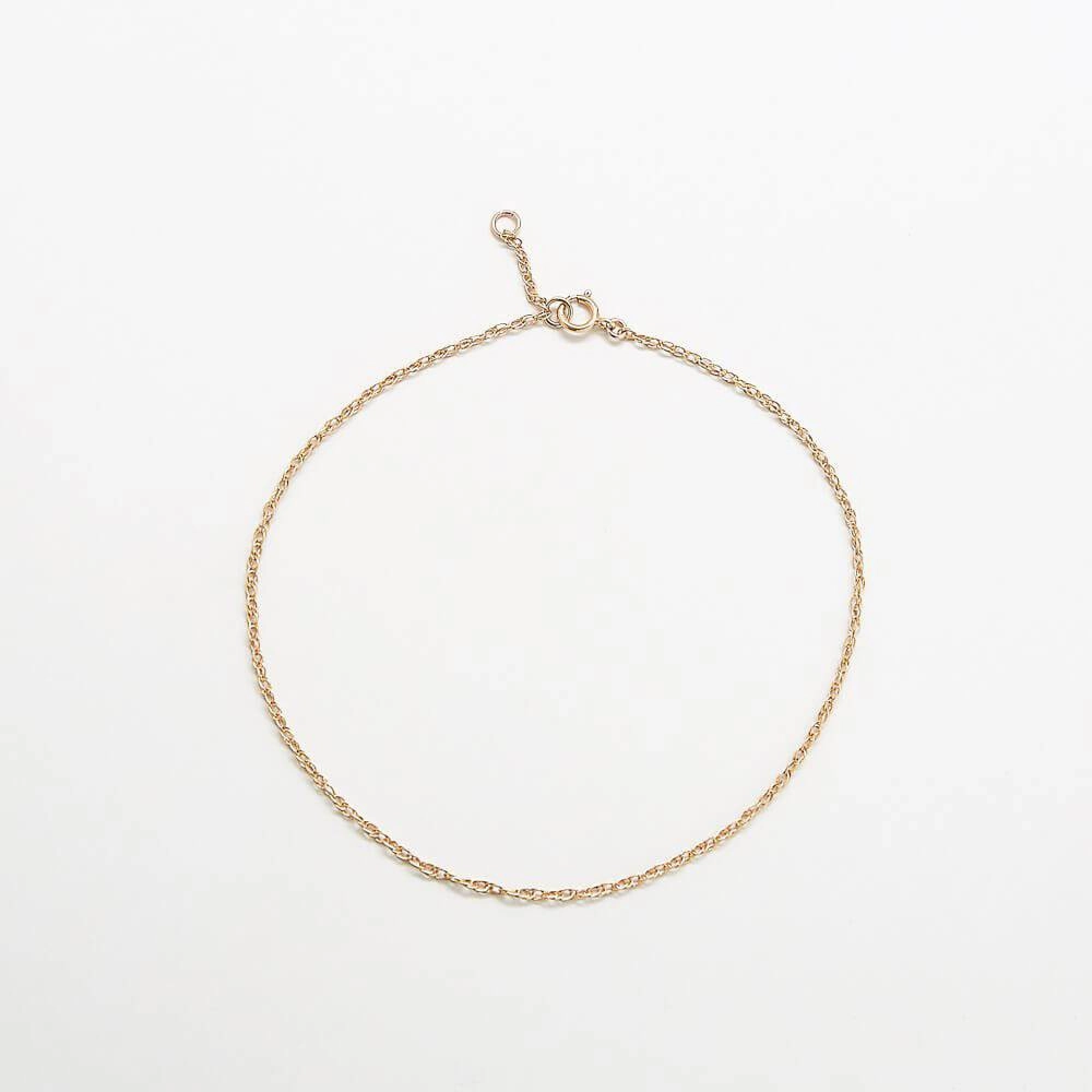 Dainty Rope Chain Anklet Shimmering Highlight Youth Set