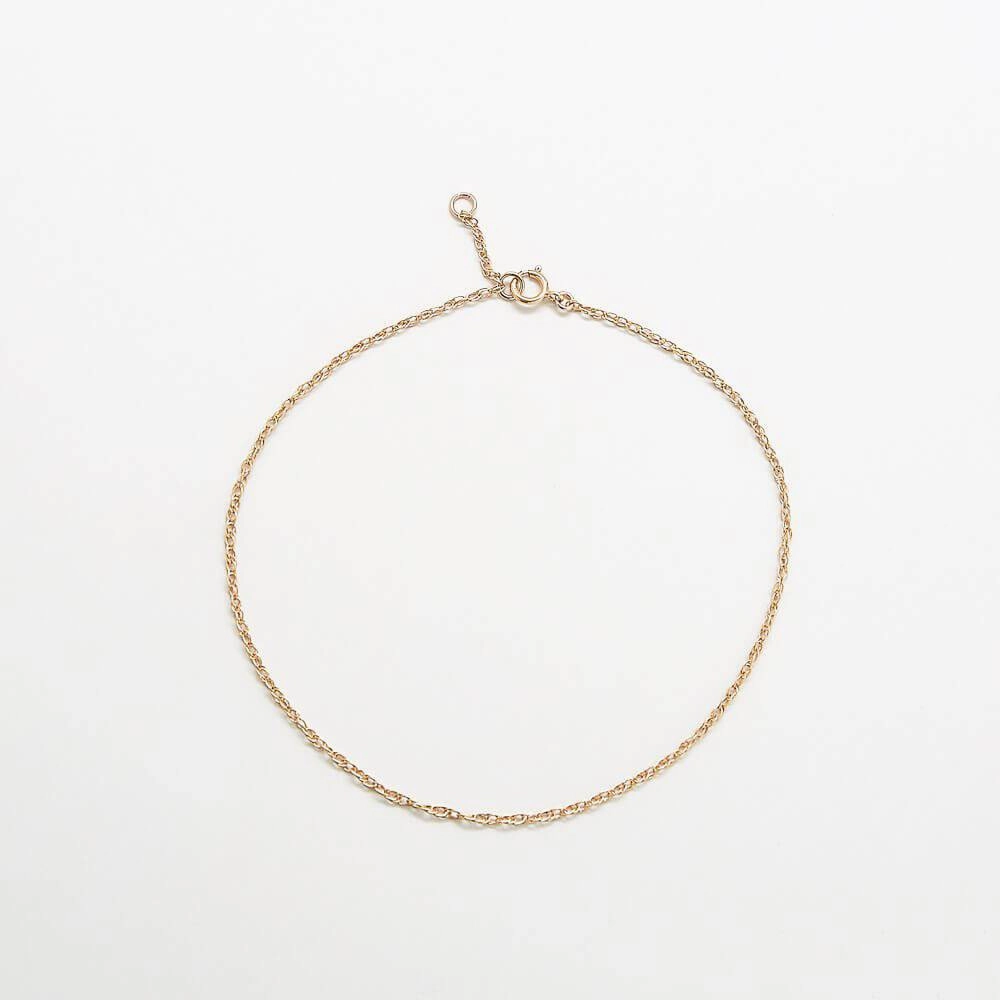 Everyday Detail Sleek Mood Dainty Rope Chain Anklet