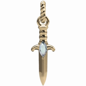 Moonstone Dagger Charm Luxe Mood Unique Radiance