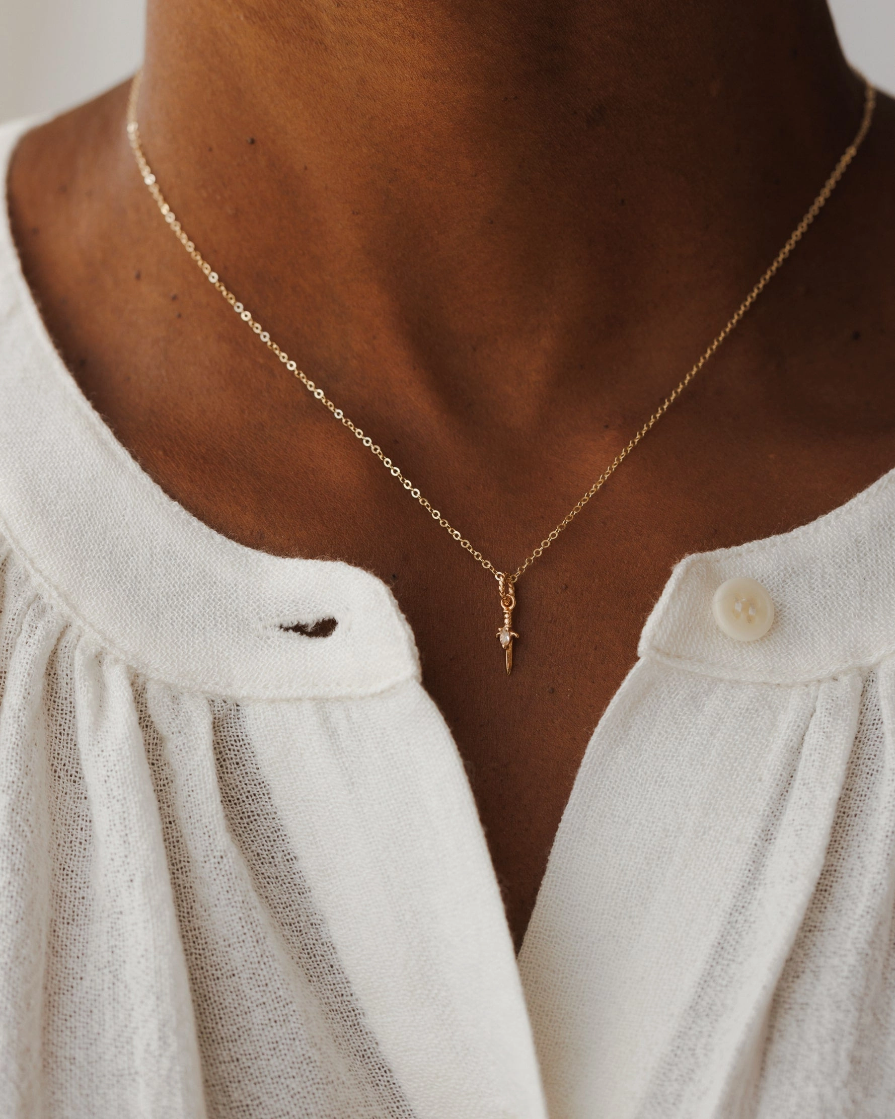 Statement Accessory Formal Accent Moonstone Dagger Charm