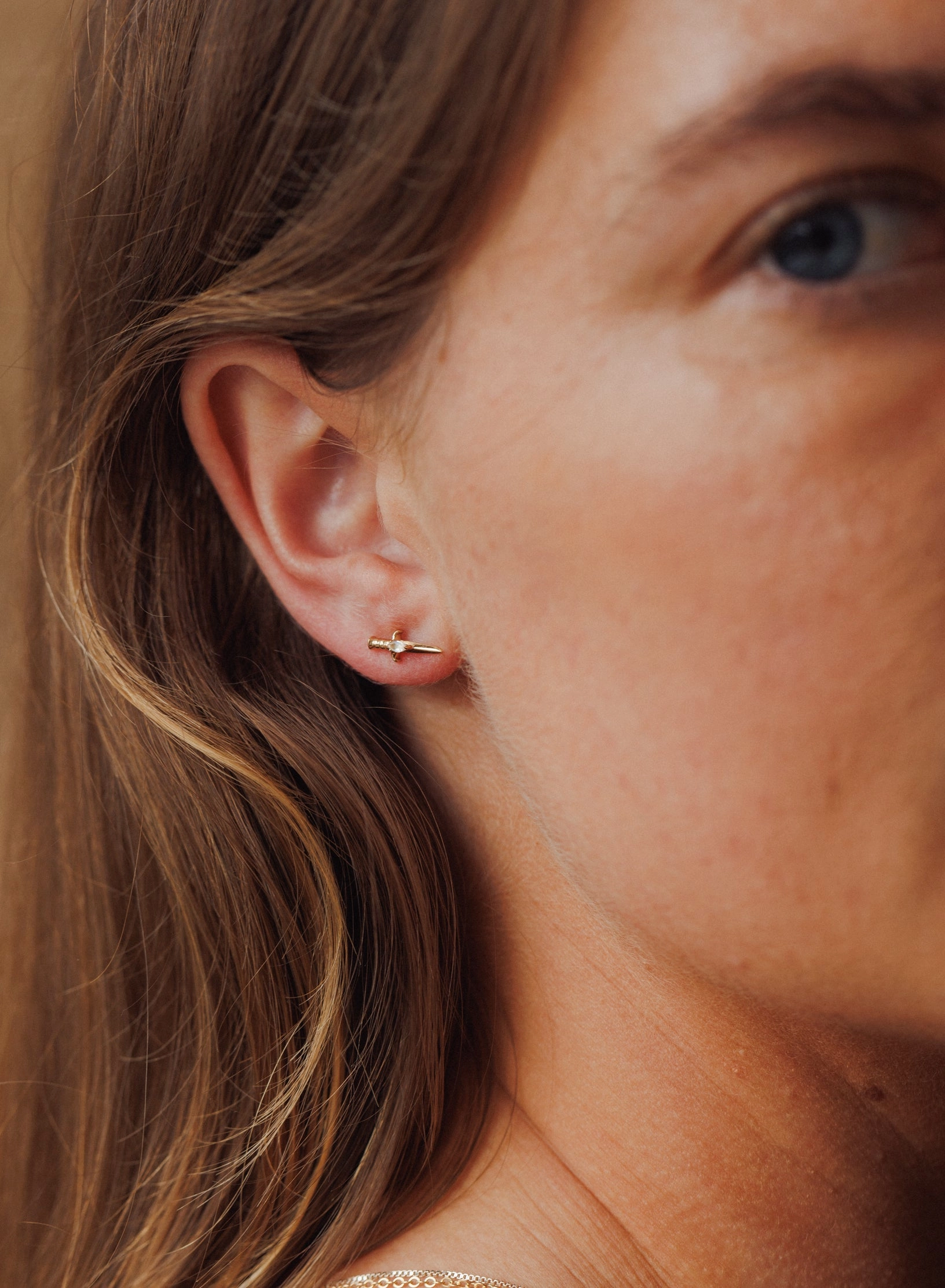 Moonstone Dagger Studs Daily Classic