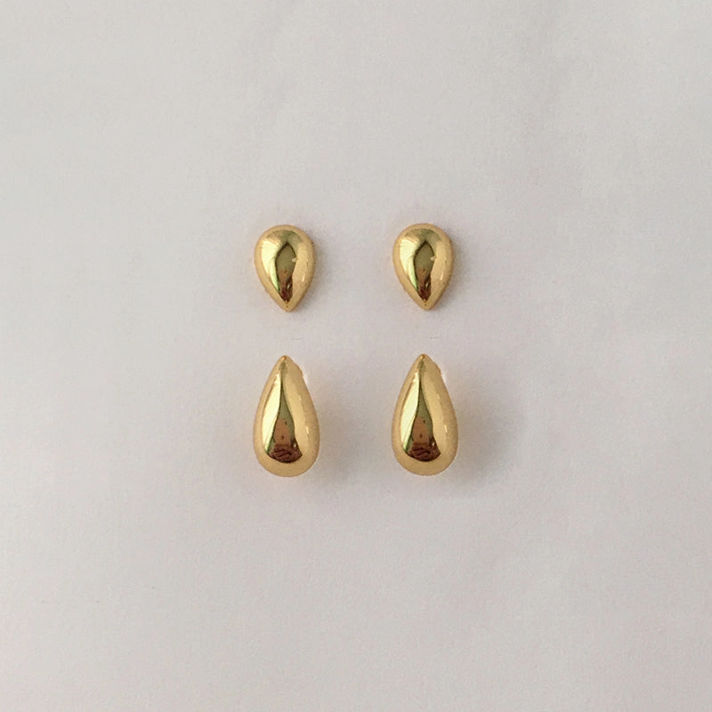 Morning Dew 2-Way Dainty Stud Earrings 18K Gold/Silver Finest Style