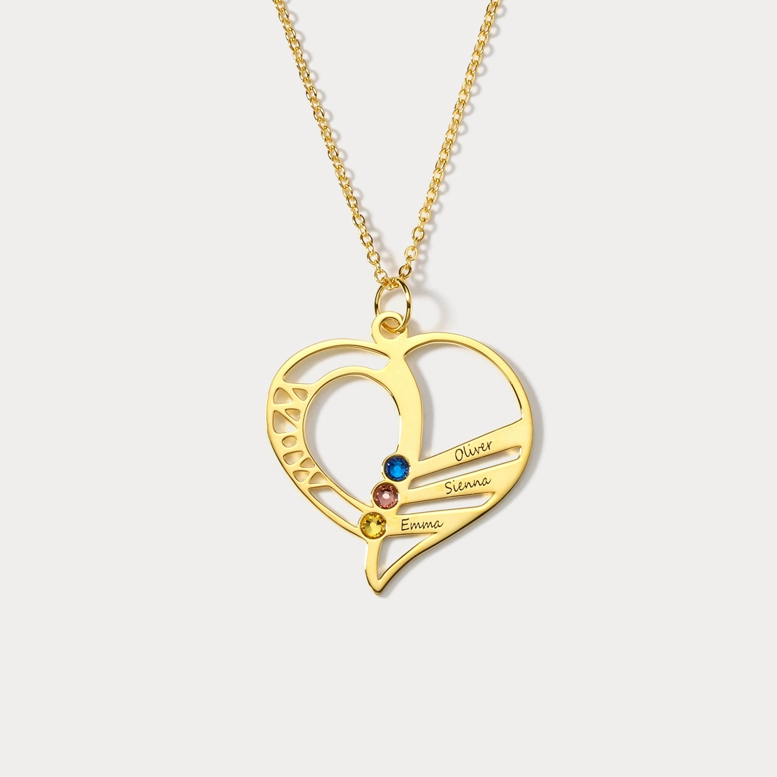 Multi-name Heart Necklace Vogue Accent High-End Ornament