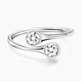 Handcrafted Feel April White Gem Double Birthstone