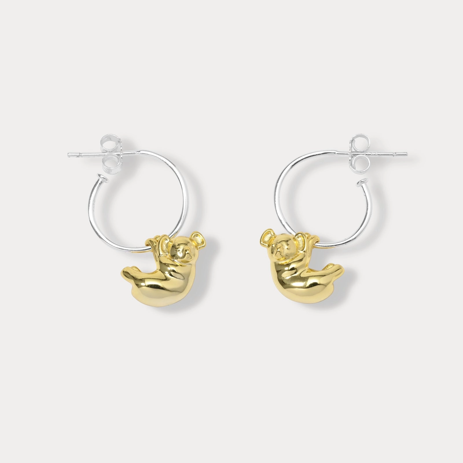 Shimmering Touch Flawless Cut Koala Earrings