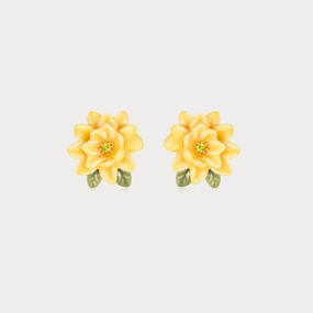Gardenia Stud Earrings Secure Creation Exquisite finish