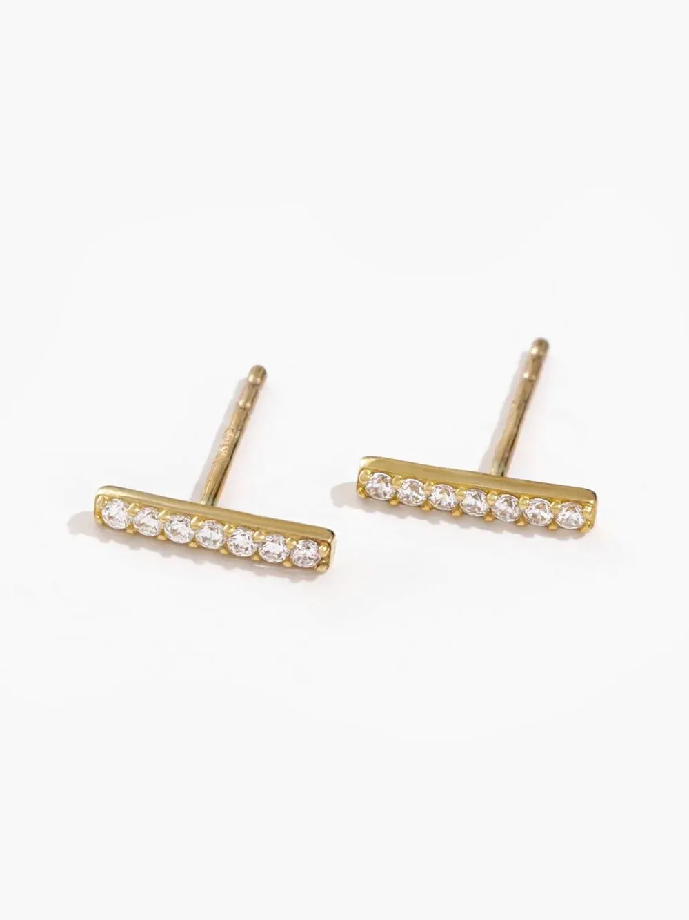 Nora Bar Studs Shine On