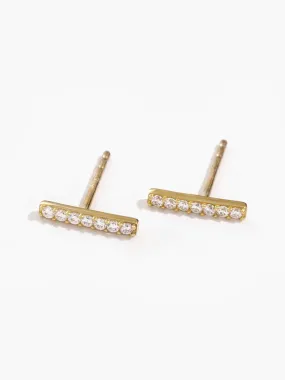 Nora Bar Studs Shine On