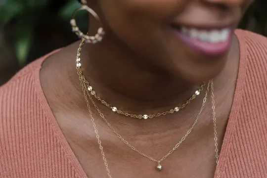 Nova Textured Ball Pendant Necklace Perfect Jewelry