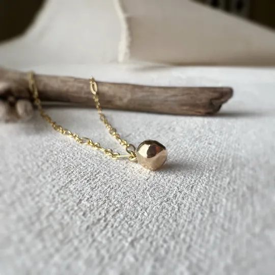 Nova Textured Ball Pendant Necklace Printed Adornment