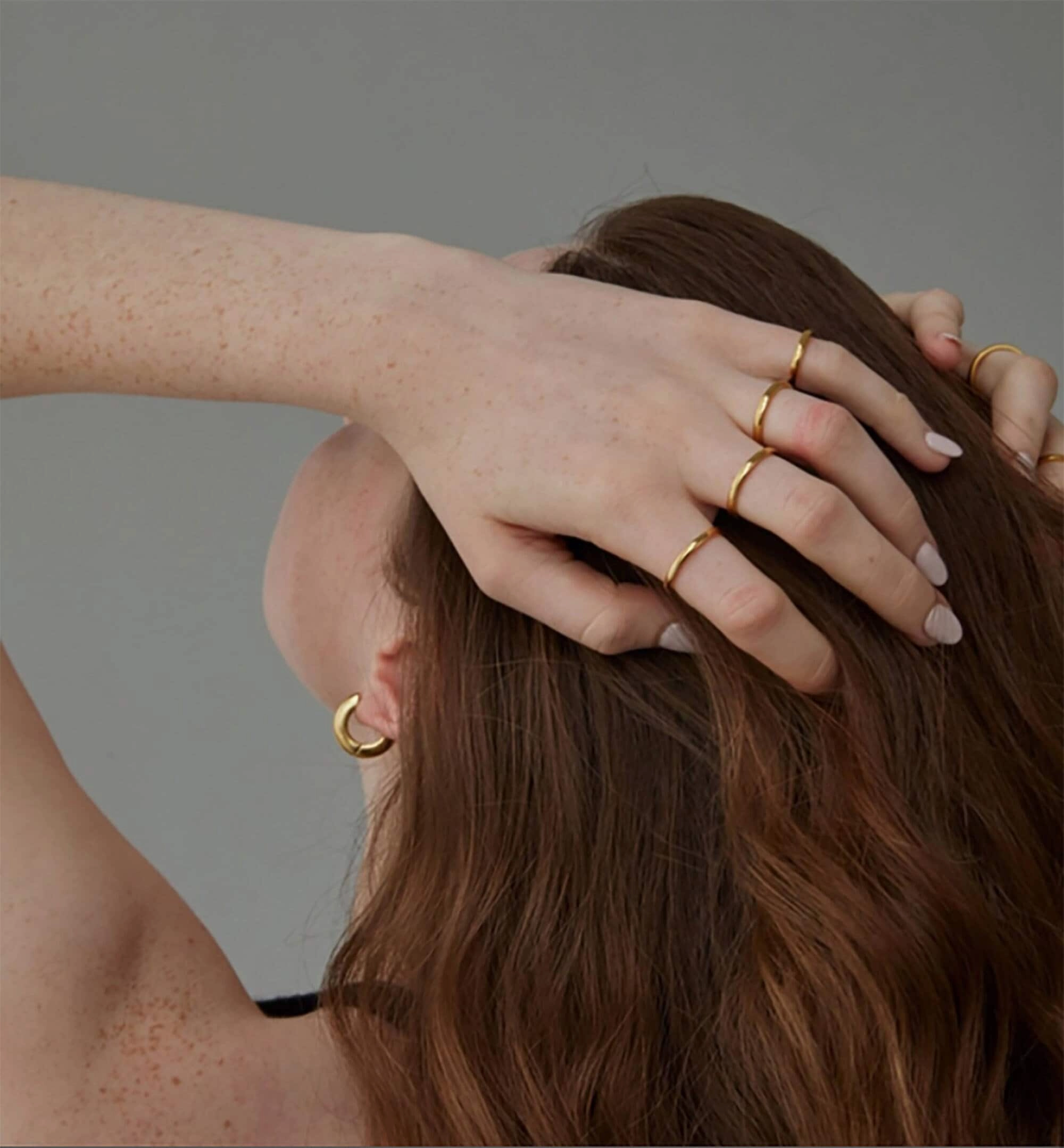 Oblession Essentials 2mm Round Ring 18K Waterproof Layered Ring feminine grace