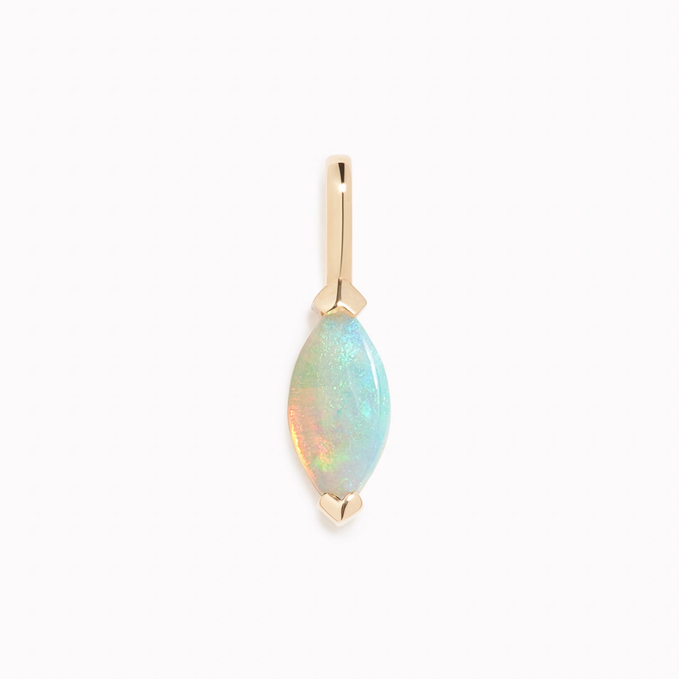 October Birthstone Pendant 14k Gold - Opal Fresh Mood