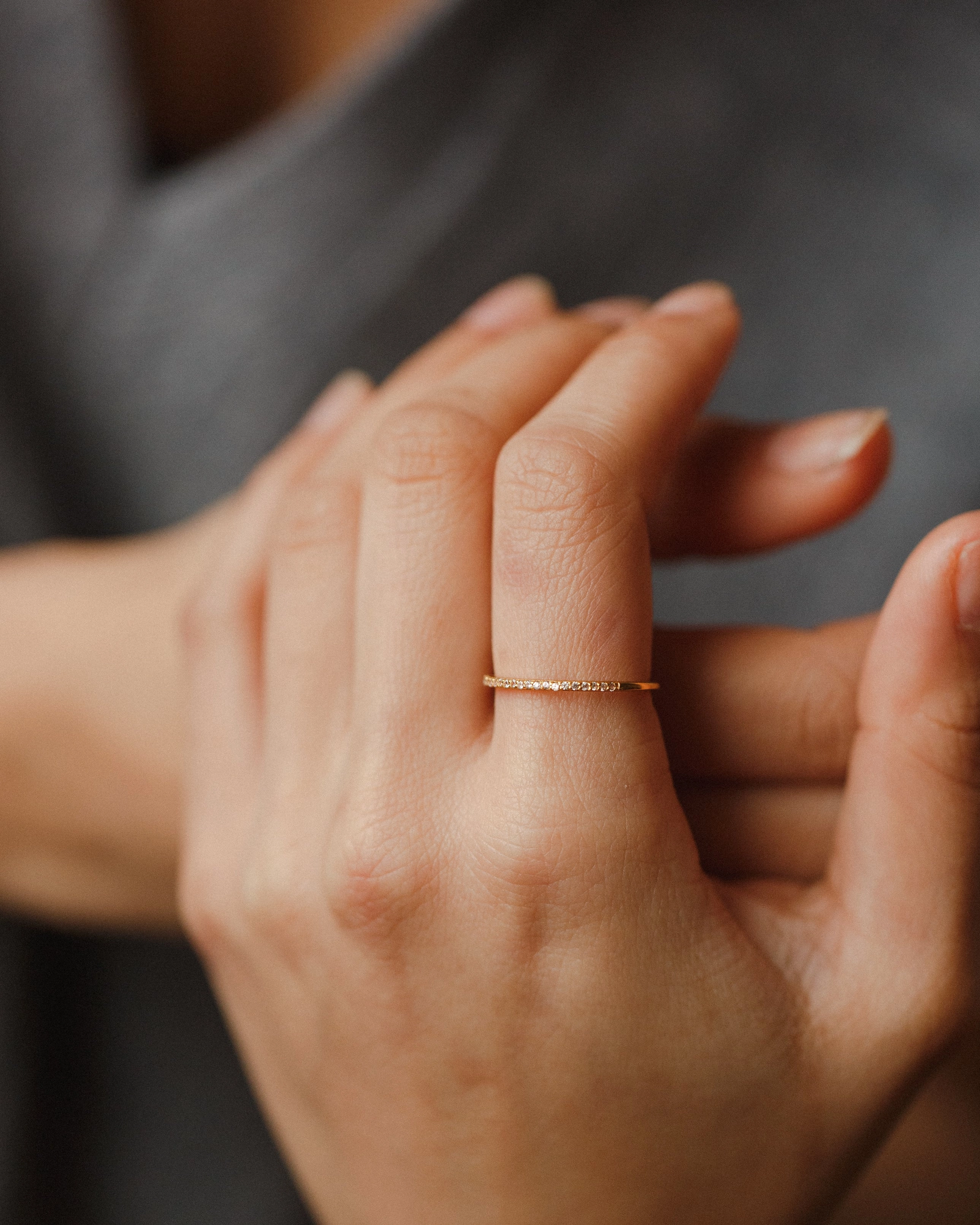 Handcrafted Jewelry Finish Daytime Shine Odessa White Sapphire Ring