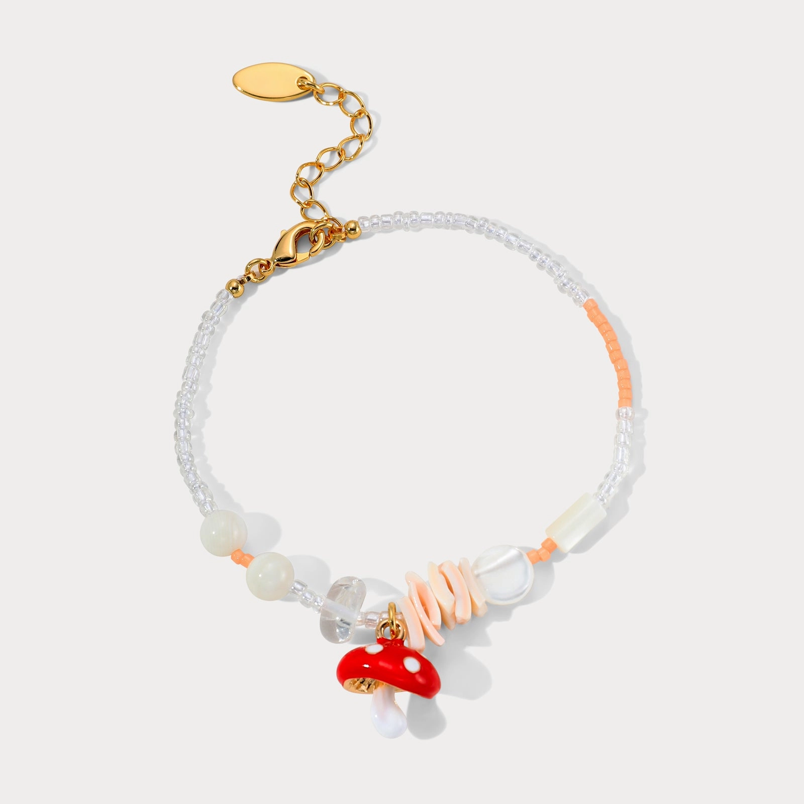 Mushroom Bead Bracelet Trusted Blends