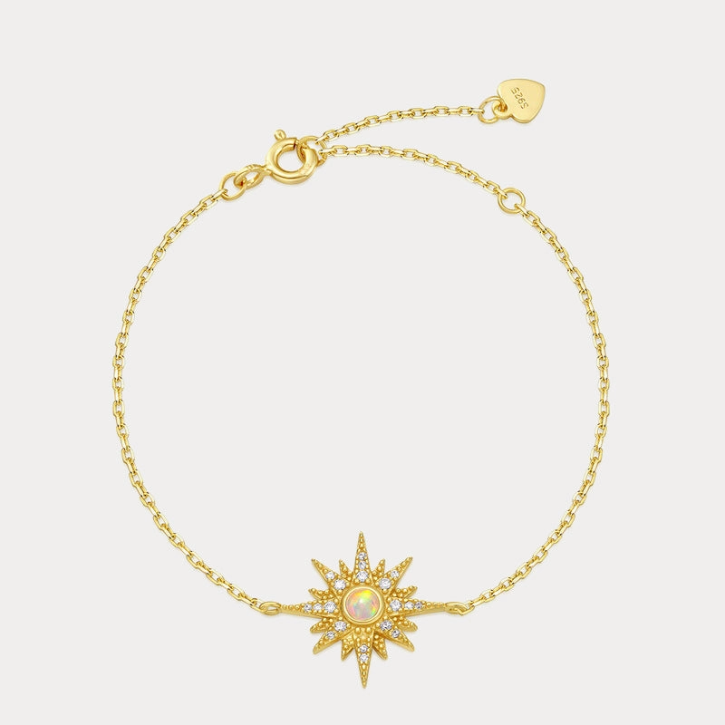 Opal Sun Bracelet tailored look Silver Lined