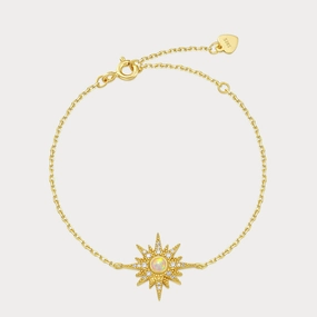 Opal Sun Bracelet tailored look Silver Lined