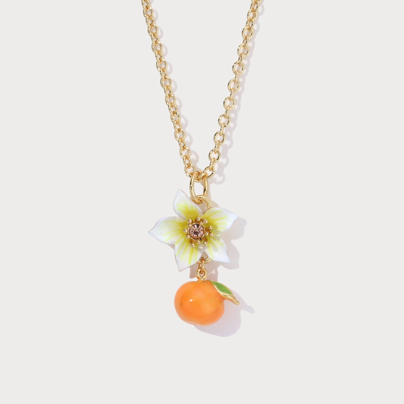 Orange Blossom Necklace Distinct Accent Special Occasion