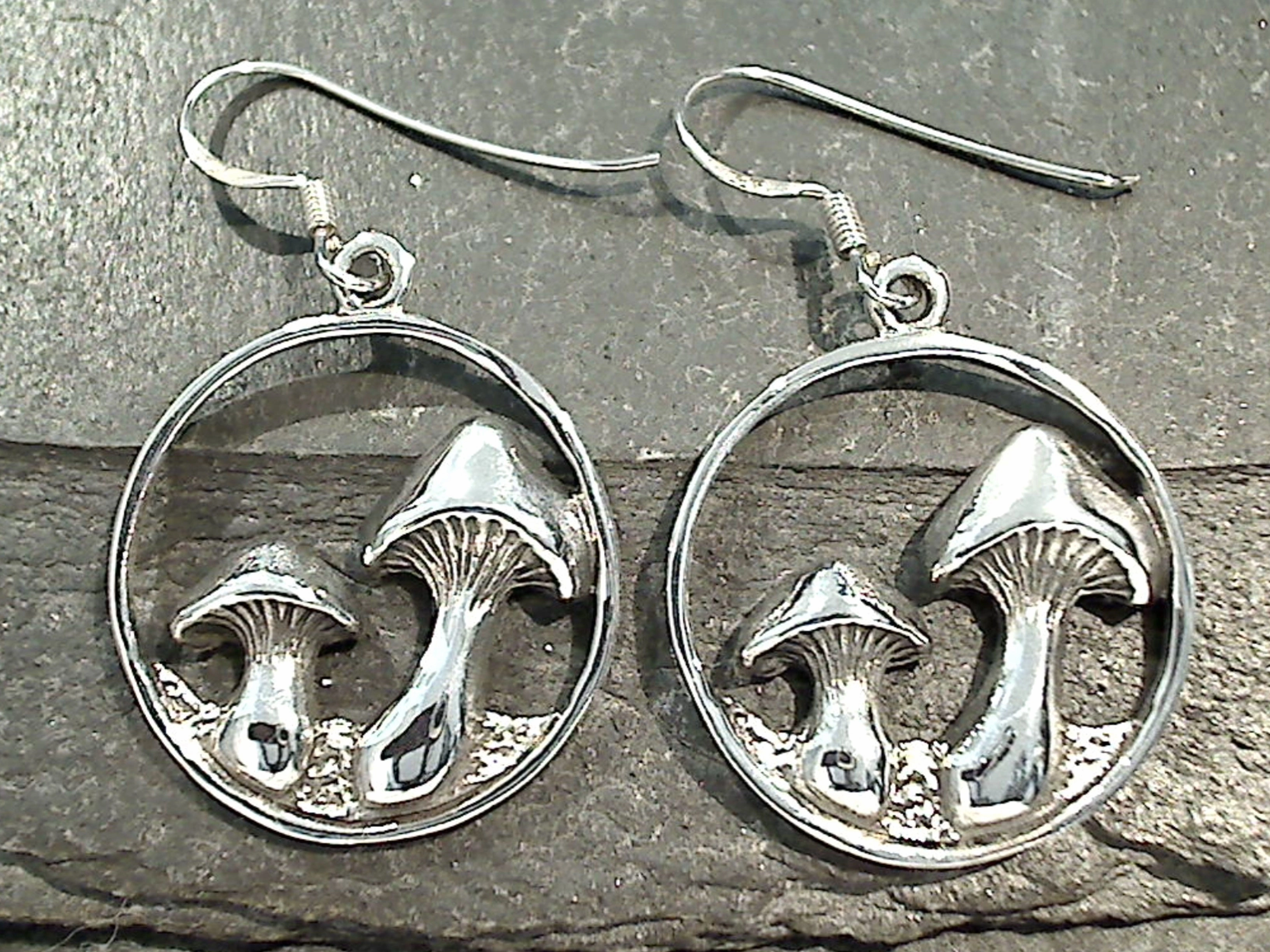 Modern Decoration High-Quality Ornament Sterling Silver Mushroom Earrings