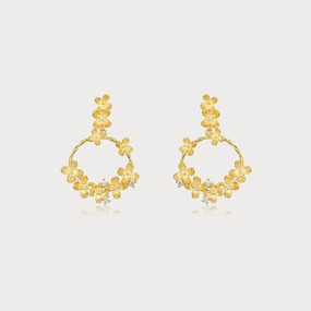 Osmanthus Flower Dangle Earrings Substantial Adornment
