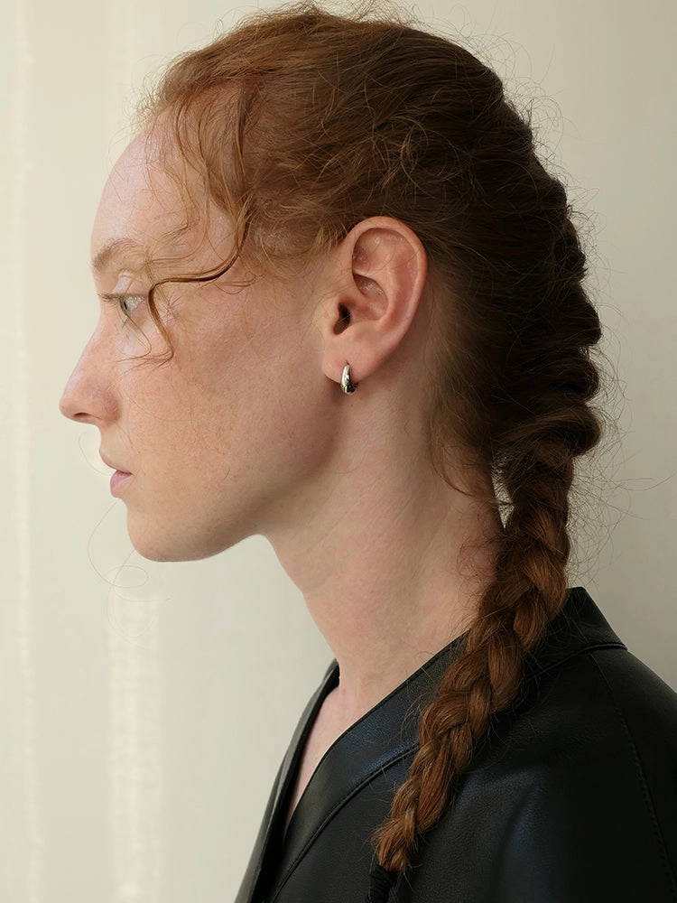 Oval Huggie Hoop Earrings 3 Sizes Personalized Craft Smooth Shine