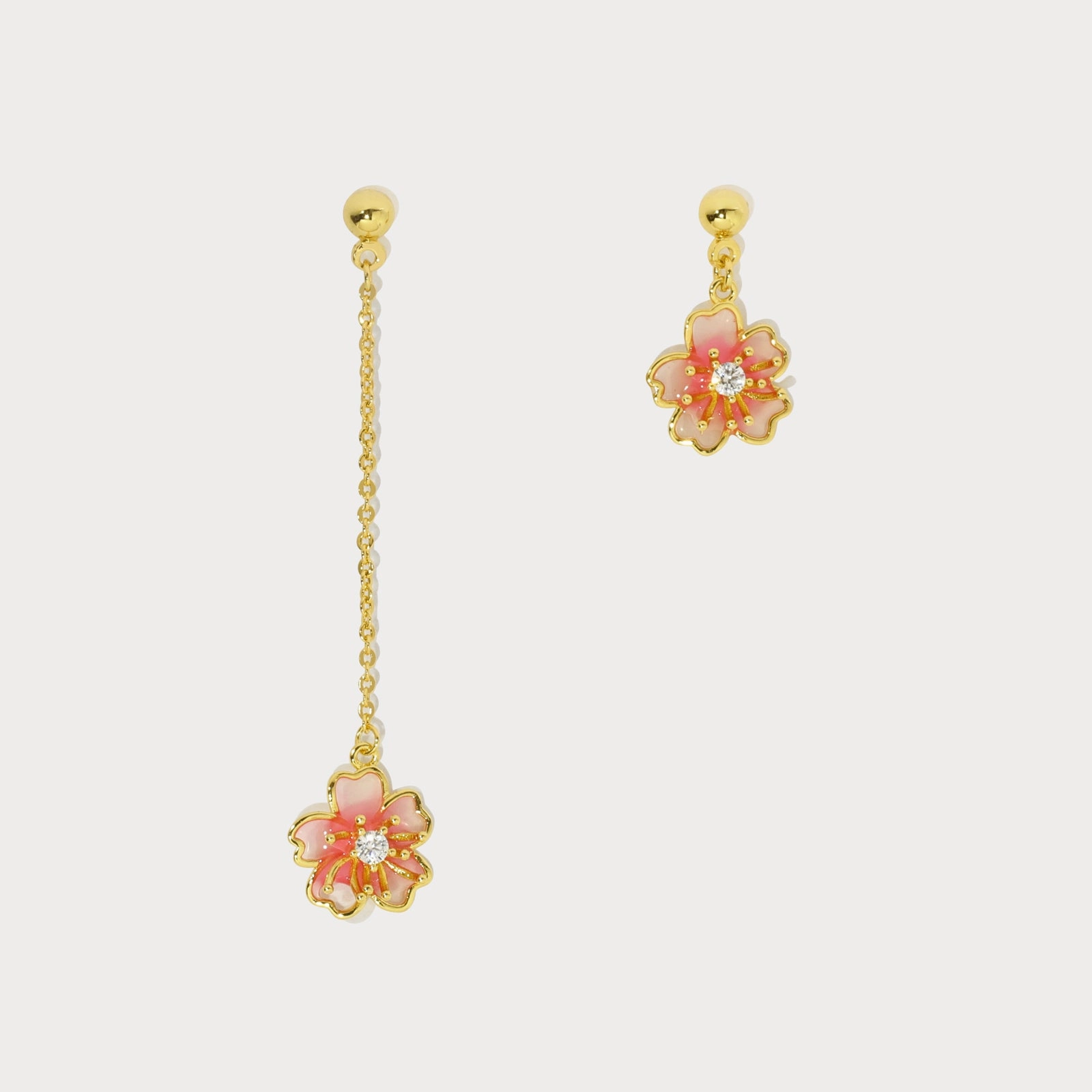 Sakura Mismatched Earrings Bright Adornment