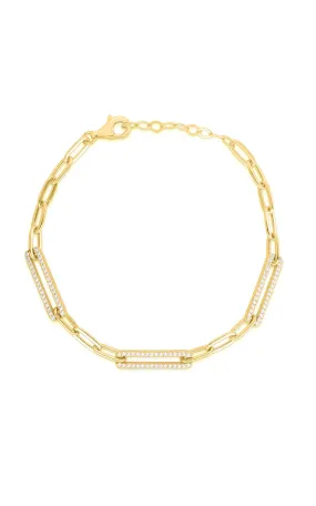 Paperclip Chain Link Bracelet Serendipitous Discovery Elastic Loops