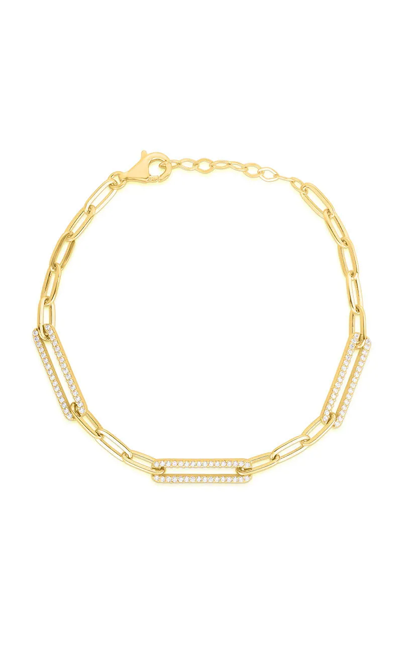 Paperclip Chain Link Bracelet Serendipitous Discovery Elastic Loops