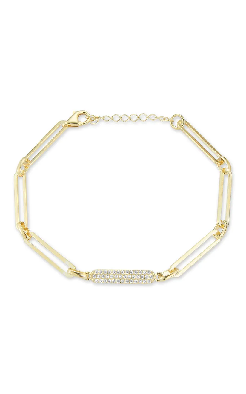 Traditionally Sharp Paperclip Link Bracelet