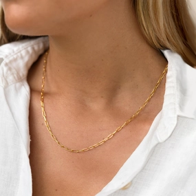 Paperclip Necklace Fresh Light Refined Feature