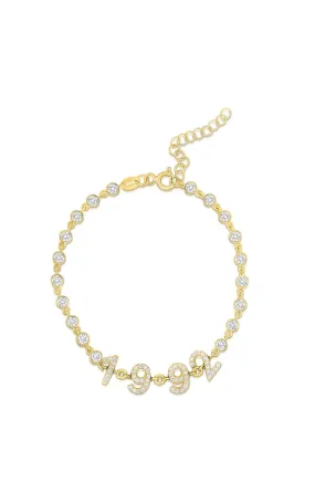 Dependable Combination Quiet Luxury Pav?? Number Date Bracelet