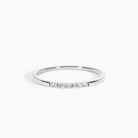 Fashionable pieces Pave Band Silver - Miriam