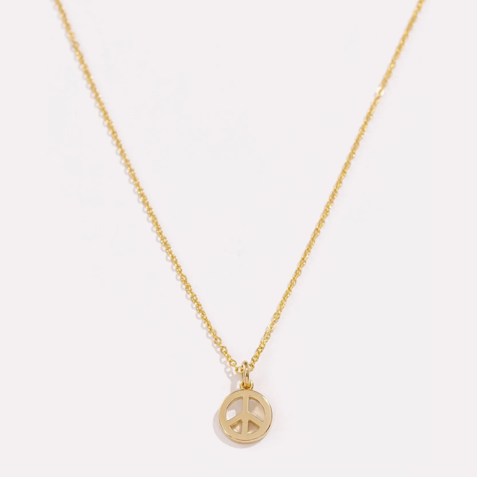 Fashionable Shine Charming Edge Peace Necklace