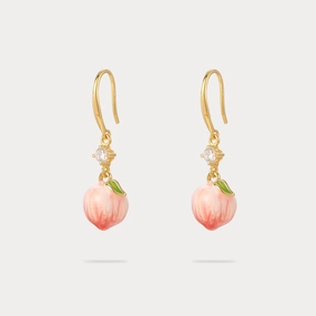 Stylish Detail Peach Earrings