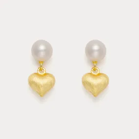 Pearl Heart Earrings Grace Note